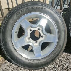 値下げ！ジムニーJB23アルミホイールセット４本DUNLOP GRANDTREK SJ5 175/80R16