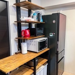 キッチン　食器棚　カップボード　DIY
