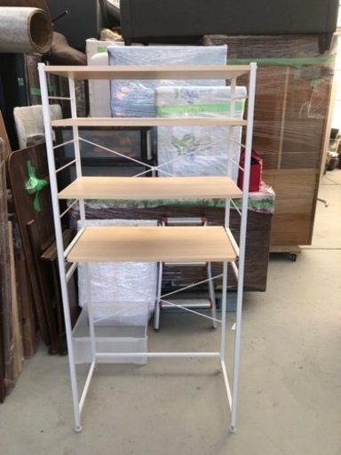 キッチンラック ダストボックス上収納オープンラック 80cm×45cm×170cm