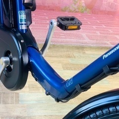 ❷5872子供乗せ電動アシスト自転車Panasonic20インチ良好バッテリー