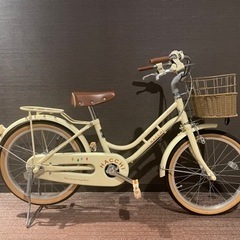 自転車 子供用18インチ ブリヂストンHACCHI アイボリー