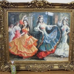 豪華な大型額縁　F30号　サイズ　＜引き取り限定＞