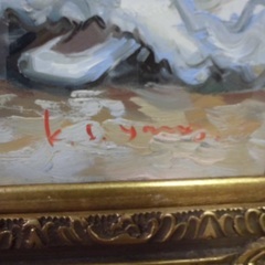 豪華な大型額縁　F30号　サイズ　＜引き取り限定＞