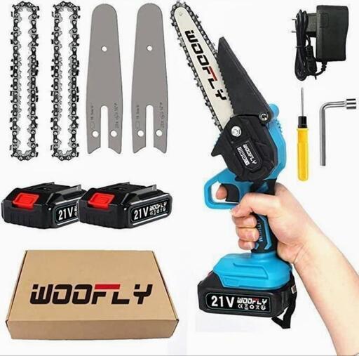 最も完璧な 《新品・未使用》電動チェーンソー 軽量 充電式 6インチ 小型 21V バッテリー２個 その他