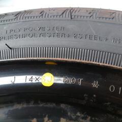 6J 　14インチ　新品タイヤ付き鉄チンホイール4本セット