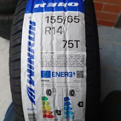 6J 　14インチ　新品タイヤ付き鉄チンホイール4本セット