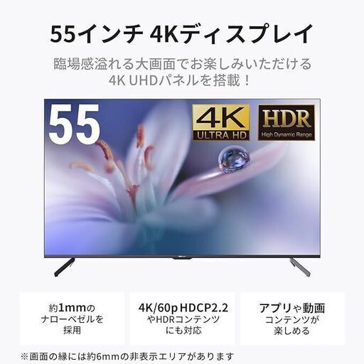 DMM.make 大型ディス プレイ モニター 55インチ