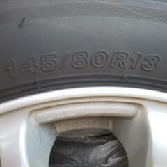 スタッドレス４本セット145/80R13走行1000km未満