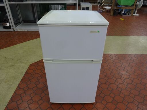 ID 056765　冷蔵庫２ドア　90L　ヤマダ　２０１６年　YRZ-C09B1
