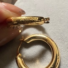 ジルサンダー　ピアス　ゴールド