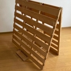 【決まりました】折りたたみ式すのこベッド差し上げます。