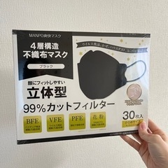 【お譲り先決まりました】新品ブラックマスク30枚