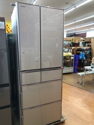 【店頭受け渡し】（180）HITACHI　6ドア冷凍冷蔵庫　R-X5700E　2015年製　565L　中古品