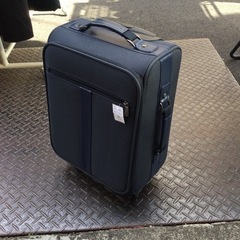 紺色布製スーツケース/キャリーバッグ【F00349】