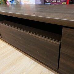 苫小牧発 オーダー品 大型AVボード テレビ台 ウッドブラウン W241/D48