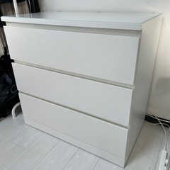 IKEA MALM マルム チェスト タンス 白 収納