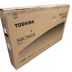JY TOSHIBA REGZA 液晶テレビ 4K 50型 検品開封のみ 未使用 50C350X