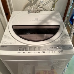 【ネット決済】東芝　洗濯機　AW-6G9(W) WHITE