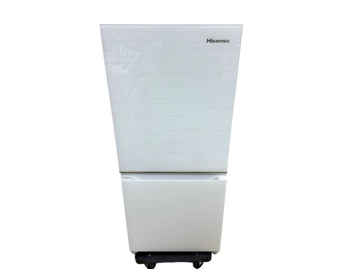 J 極美品 内部分解洗浄済 135Lノンフロン冷蔵冷凍庫 2ドア 2022年製 右開き 霜取り不要 HR-G13C-W