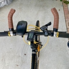 【程度極上走行少】クロスバイク LIG MOVE 700C 7段 アルミフレーム サイクルコンピュータ等 オプション多数