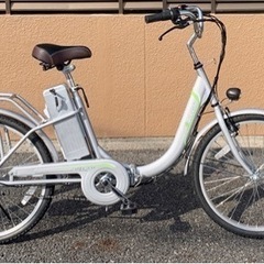 【ネット決済・配送可】折りたたみ電動自転車　モペット