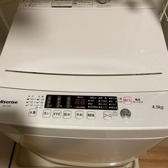 ハイセンス 全自動 洗濯機 4.5kg ホワイト HW-K45E...