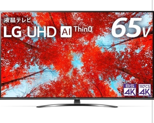 【ほぼ新品】　LG 65UQ9100PJD 2023年製　65V型　4K液晶テレビ