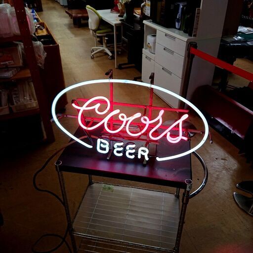 SCOTT\u0026FETZER ネオン管 Coors BEER ビンテージ USA インテリア