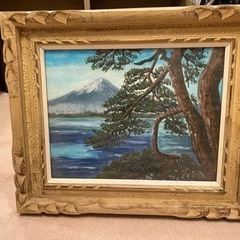 【無料】絵画②富士山と松