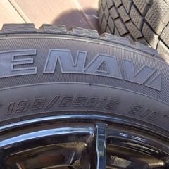 スタッドレスタイヤ dosホイール 195/65r15 19年 山あり 15インチ