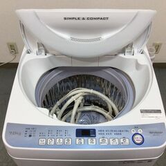 12/3受渡済）JT7847【SHARP/シャープ 7.0㎏洗濯機】美品 2019年製