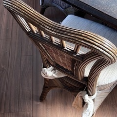 バリのアンティークダイニングテーブルセット