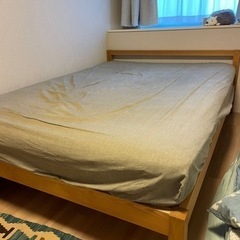 ダブルサイズ　ベッドフレーム　無印良品 無印良品 ダブルベット