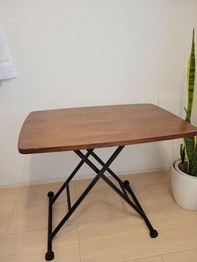 【定価2.4万円】昇降テーブル#収納可能#90×60