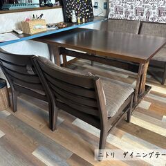 R646 ダイニング5点セット、シンプルタイプ、幅110cm Used
