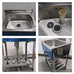 ☆中古￥13,000！azuma 一層シンク 家具 排水ホース 【BK228】