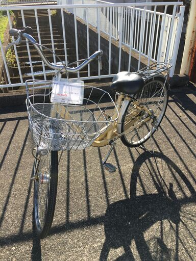 ★ジモティ割あり★  軽快車 26インチ クリーム系 クリーニング済み SJ4336