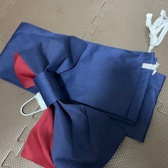 【処分予定】浴衣　作り帯　新品未使用　紺と赤