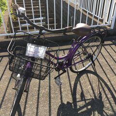 ★ジモティ割あり★  軽快車 26インチ パープル クリーニング済み SJ4339 ☆ジモティ割あり☆ 軽快車 26インチ パープル クリーニング済み SJ4339
