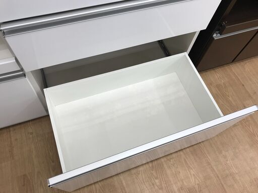 ★ジモティ割あり★ 松田家具 食器棚 ホワイト H198×W117×D49 クリーニング済み KJ3790