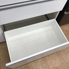 ☆ジモティ割あり☆ 松田家具 食器棚 ホワイト H198×W117×D49 クリーニング