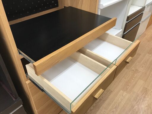 ☆ジモティ割あり☆ 食器棚 茶色 H180×W71×D45 クリーニング済み KJ3792