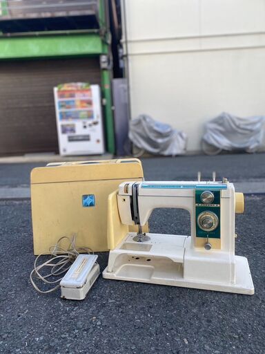 大阪★「T348」電子ミシン EXCEL エクセル MODEL 813 フットペダル ケース付\tJANOME ジャノメ