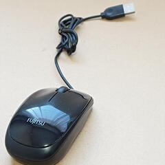 中古　USB有線マウス　富士通　ブラック