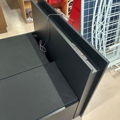 美原店　マットレス付き！　使用わずか　【シングル】収納付きベッドフレーム「キャスカ」 ブラック エスワールド