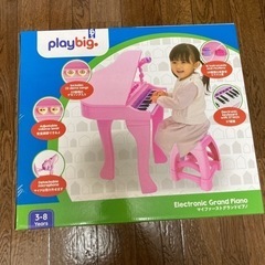 こども用おもちゃ　グランドピアノ　ピンク