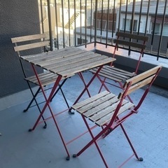 IKEA テルノー ガーデンテーブルセット