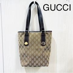 【ブランドバッグ】美品良品　GUCCIグッチGGキャンバス ナイロン