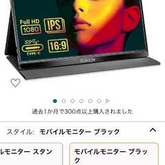 動作確認済み　外付け持ち運びモニター