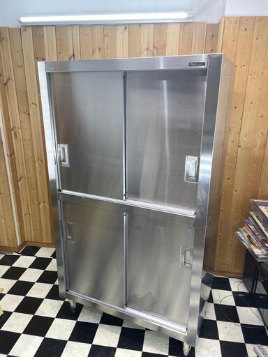 maruzen ステンレス2段キャビネット　900×600×1590 業務用